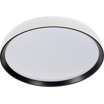 LED димируемо таванно осветително тяло LIXAN LED/65W/230V 3000-6500K Ø 48,6 см, бяло/черно + дистанционно управление