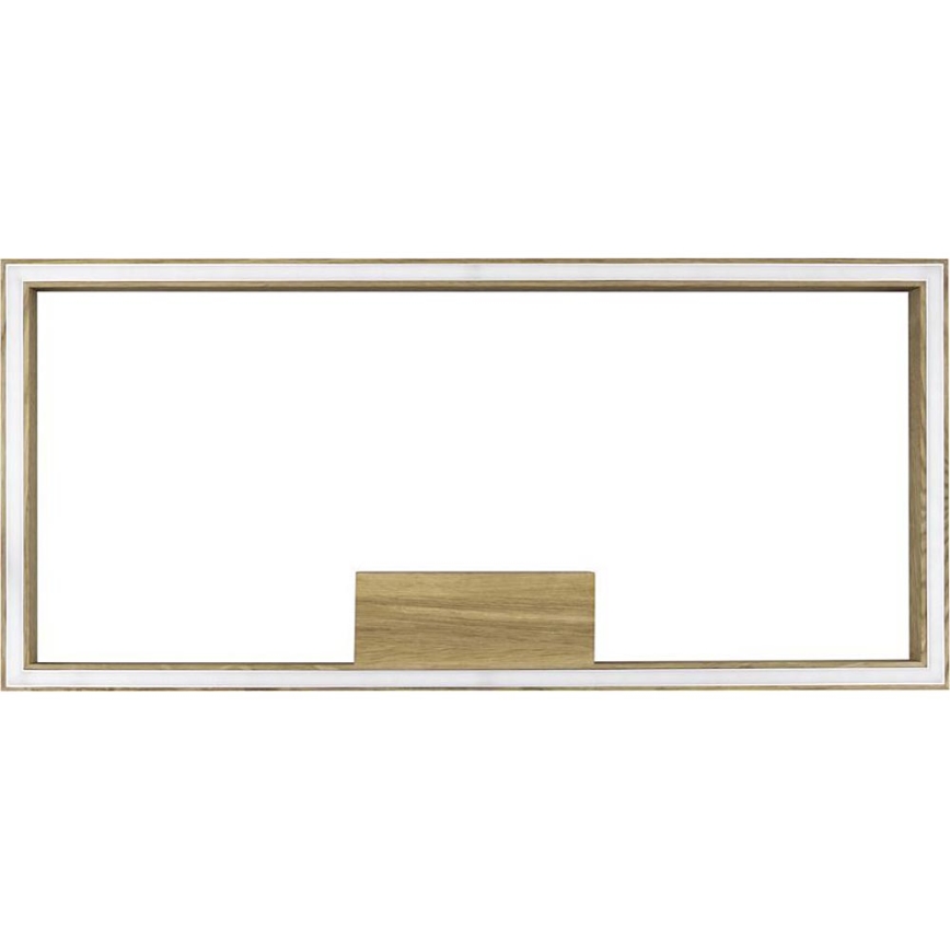 LED димируемо таванно осветително тяло RAMME LED/34W/230V матов дъб + дистанционно управление