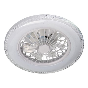 LED димируемо таванно осветително тяло с вентилатор EGYPT LED/48W/230V 3000-6500K бяло + дистанционно управление