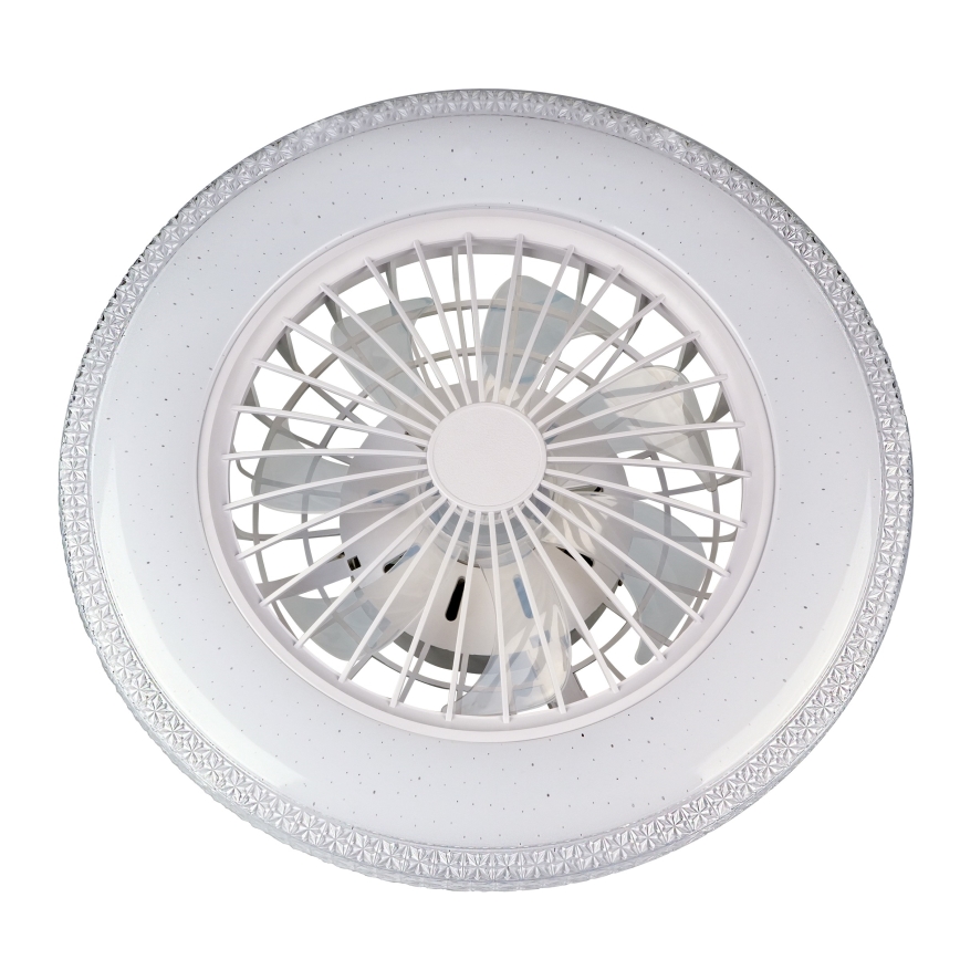 LED димируемо таванно осветително тяло с вентилатор EGYPT LED/48W/230V 3000-6500K бяло + дистанционно управление