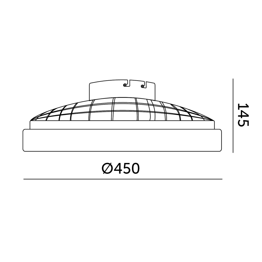 Димируемо LED таванно осветително тяло с вентилатор VENTELUX LED/24W/230V 3000/4000/6500K Ø 45 см бяло + дистанционно управление