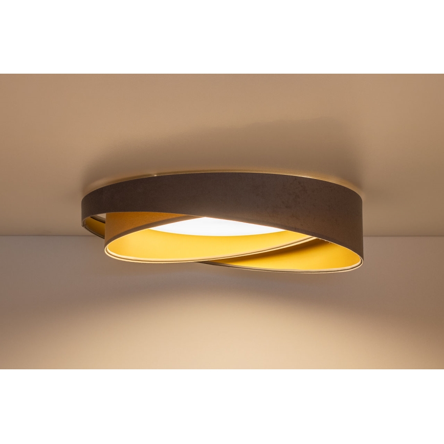 LED димируемо таванно осветително тяло SMART GALAXY MODERN LED/24W/230V 3000-6500K диаметър 55 см сиво/бежово/златисто + дистанционно управление