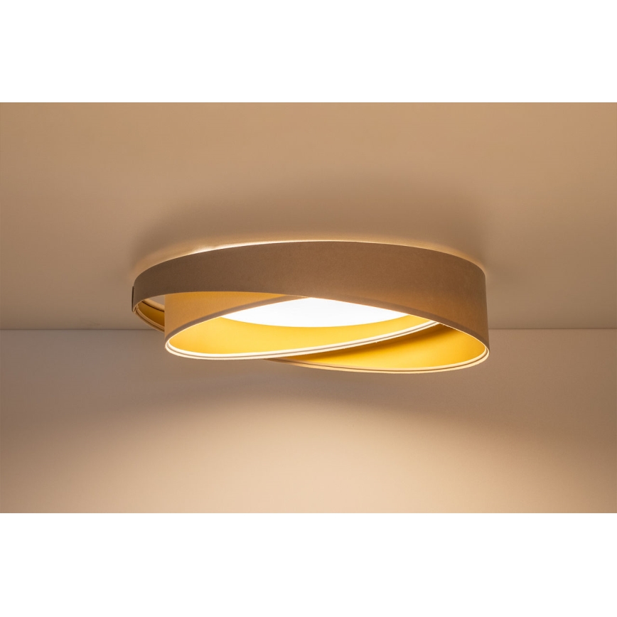 LED димируемо таванно осветително тяло SMART GALAXY MODERN LED/24W/230V 3000-6500K Ø 55 см бежово/бяло/златно + дистанционно управление