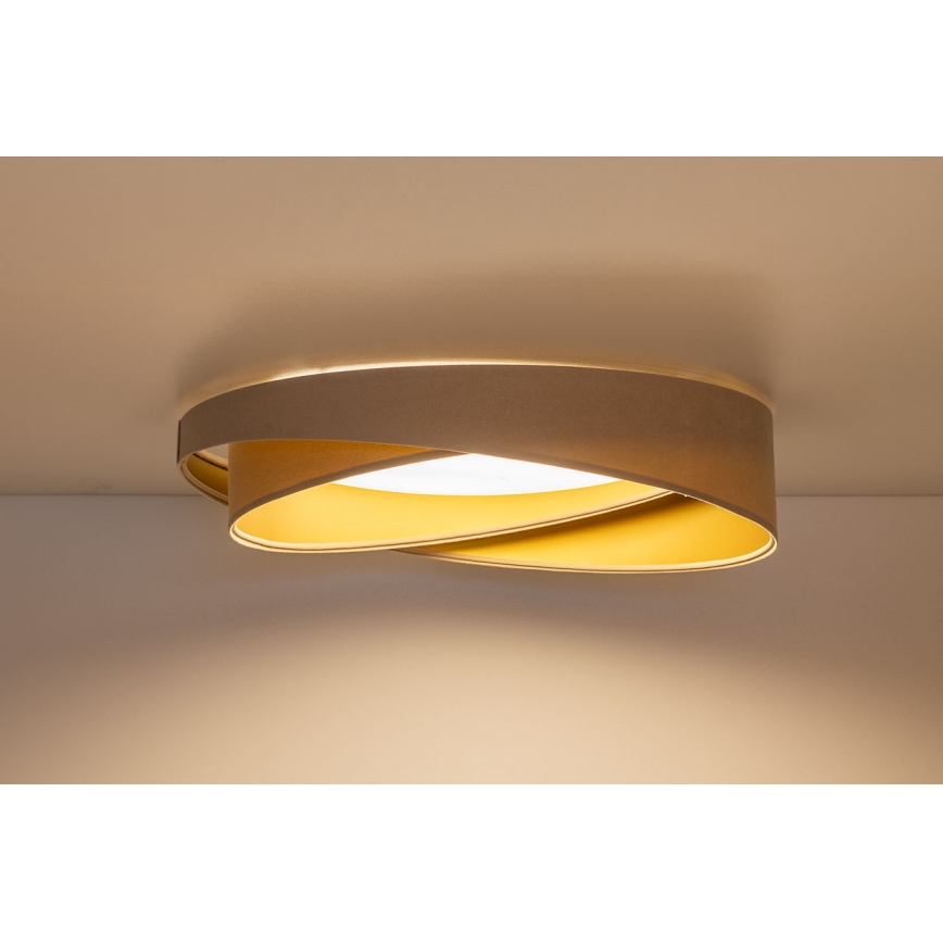Димируемо таванно LED осветително тяло SMART GALAXY MODERN LED/24W/230V 3000-6500K Ø 55 см бежово/златисто + дистанционно управление