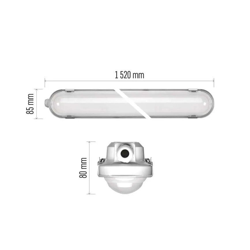 LED димируемо техническо осветително тяло MISTY LED/29/37/45/51W/230V 4000K IP66