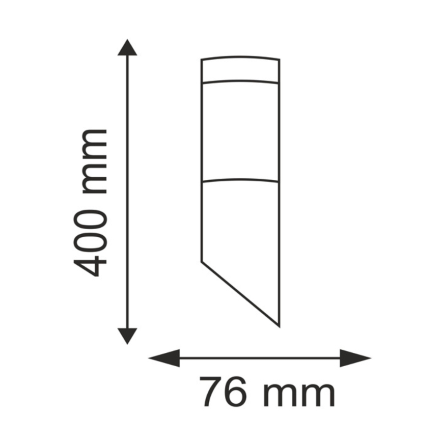 LED димируемо външно стеново осветително тяло LIVIA 1xE27/6W/230V 2700-6500K Wi-Fi IP44 сребристо