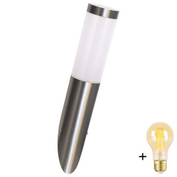 LED димируемо външно стеново осветително тяло LIVIA 1xE27/6W/230V 2700-6500K Wi-Fi IP44 сребристо