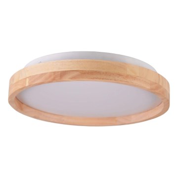 LED дървено таванно осветително тяло за баня LED/12W/230V Ø 27 cm IP44 дъб