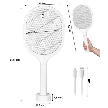 LED Електрически капан за насекоми 2в1 800 mAh/5V