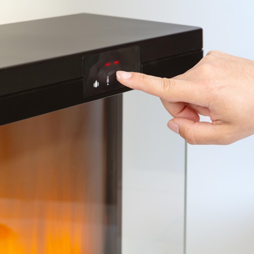 LED електрическа камина с отопление LED/2000W/230V + дистанционно управление