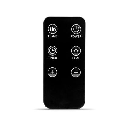 LED електрическа камина с отопление LED/2000W/230V + дистанционно управление