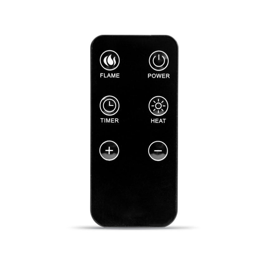 LED електрическа камина с отопление LED/2000W/230V + дистанционно управление