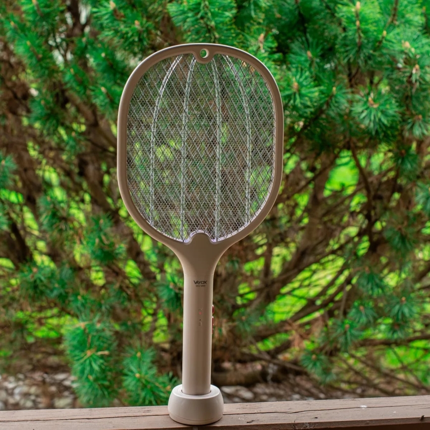 LED Електрически уловител на насекоми 2в1 500 mAh/5V бежов