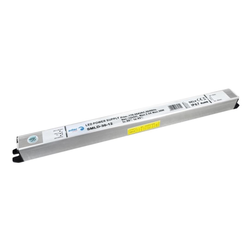 LED Електронен трансформатор DRIVER 30W/230V/12V IP67
