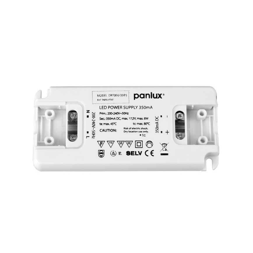 LED Електронен трансформатор DRIVER 6W/350mA/230V