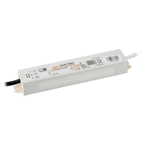 LED Електронен трансформатор LED / 30W / 12V IP67