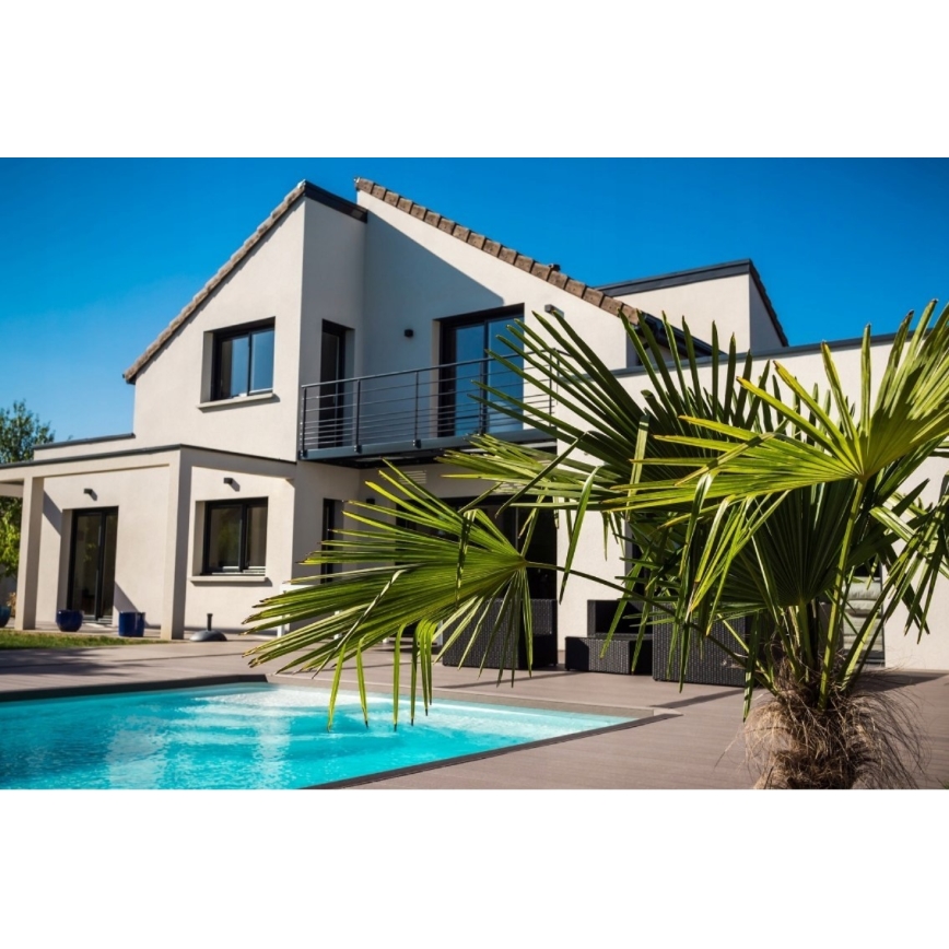 LED Екстериорен аплик 2xLED/3W/230V IP54 черен