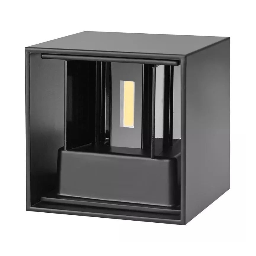 LED Екстериорен аплик 2xLED/3W/230V IP54 черен