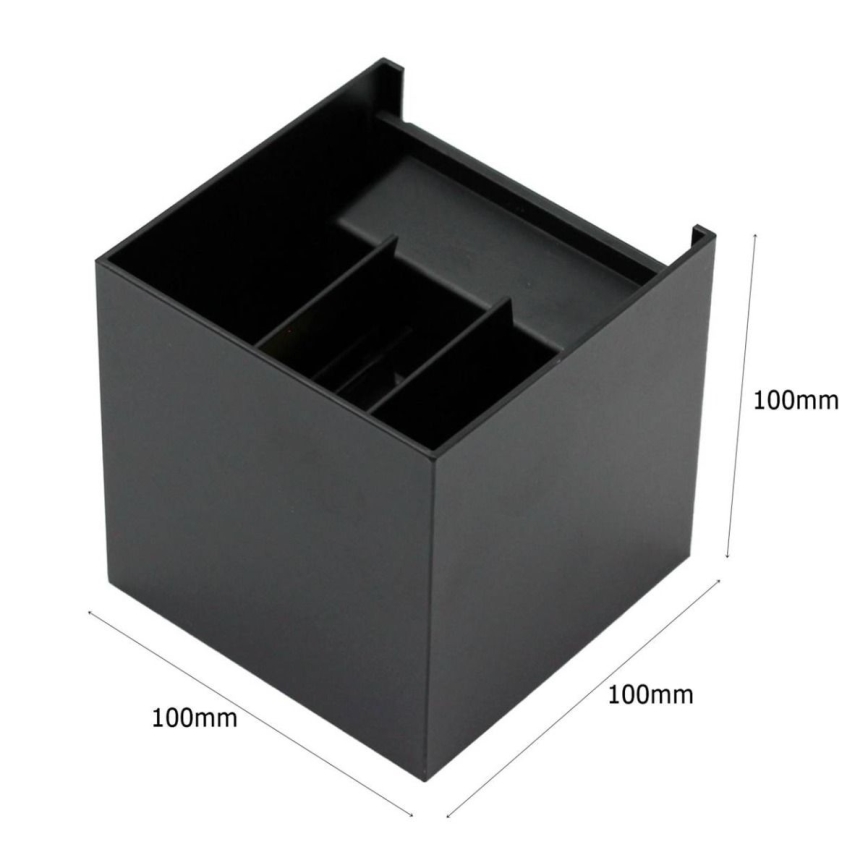 LED Екстериорен аплик 2xLED/3W/230V IP54 черен