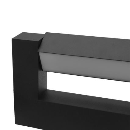 LED Гъвкав екстериорен аплик 2xLED/4W/230V IP54 30 см черен