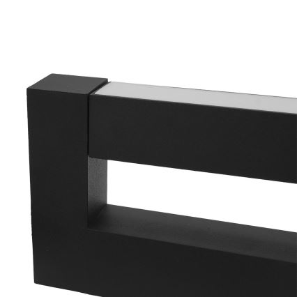 LED Гъвкав екстериорен аплик 2xLED/4W/230V IP54 30 см черен