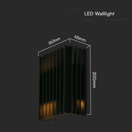 LED Екстериорен аплик 2xLED/6W/230V IP65 3000K
