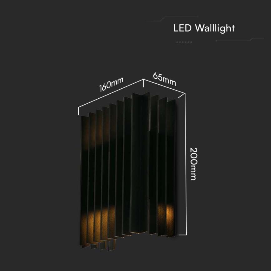 LED Екстериорен аплик 2xLED/6W/230V IP65 3000K