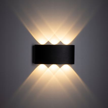 LED Екстериорен аплик ARROW 6xLED/1W/230V IP54 черен