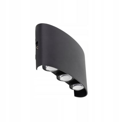 LED Екстериорен аплик ARROW 6xLED/1W/230V IP54 черен