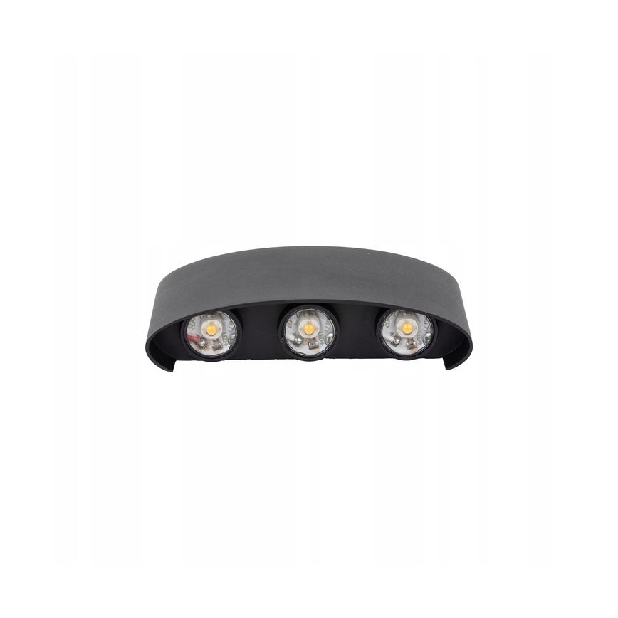 LED Екстериорен аплик ARROW 6xLED/1W/230V IP54 черен