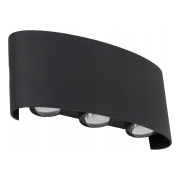 LED Екстериорен аплик ARROW 6xLED/1W/230V IP54 черен