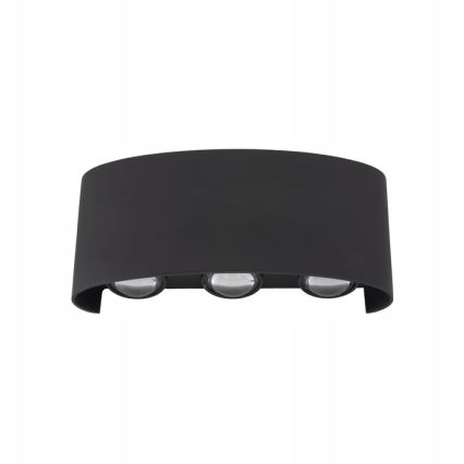 LED Екстериорен аплик ARROW 6xLED/1W/230V IP54 черен