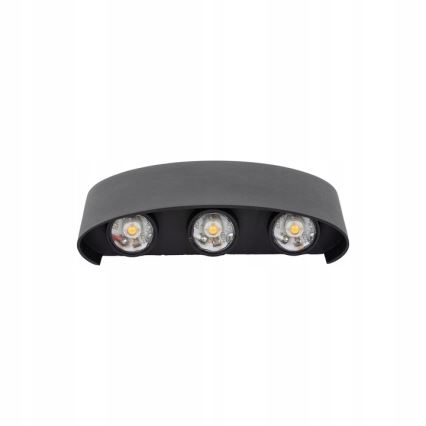 LED Екстериорен аплик ARROW 6xLED/1W/230V IP54 черен