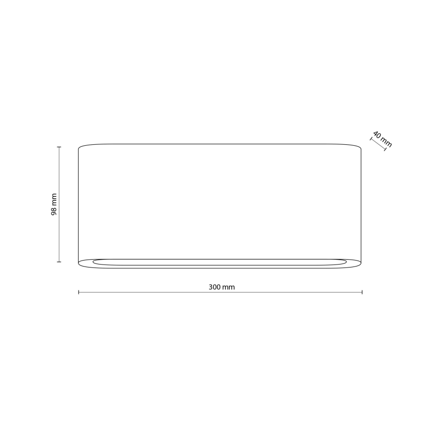 LED Екстериорен аплик ARWENA 2xLED/12W/230V IP54 черен