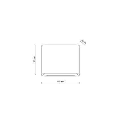 LED Екстериорен аплик ARWENA 2xLED/3W/230V IP54 черен