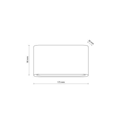 LED Екстериорен аплик ARWENA 2xLED/6W/230V IP54 черен