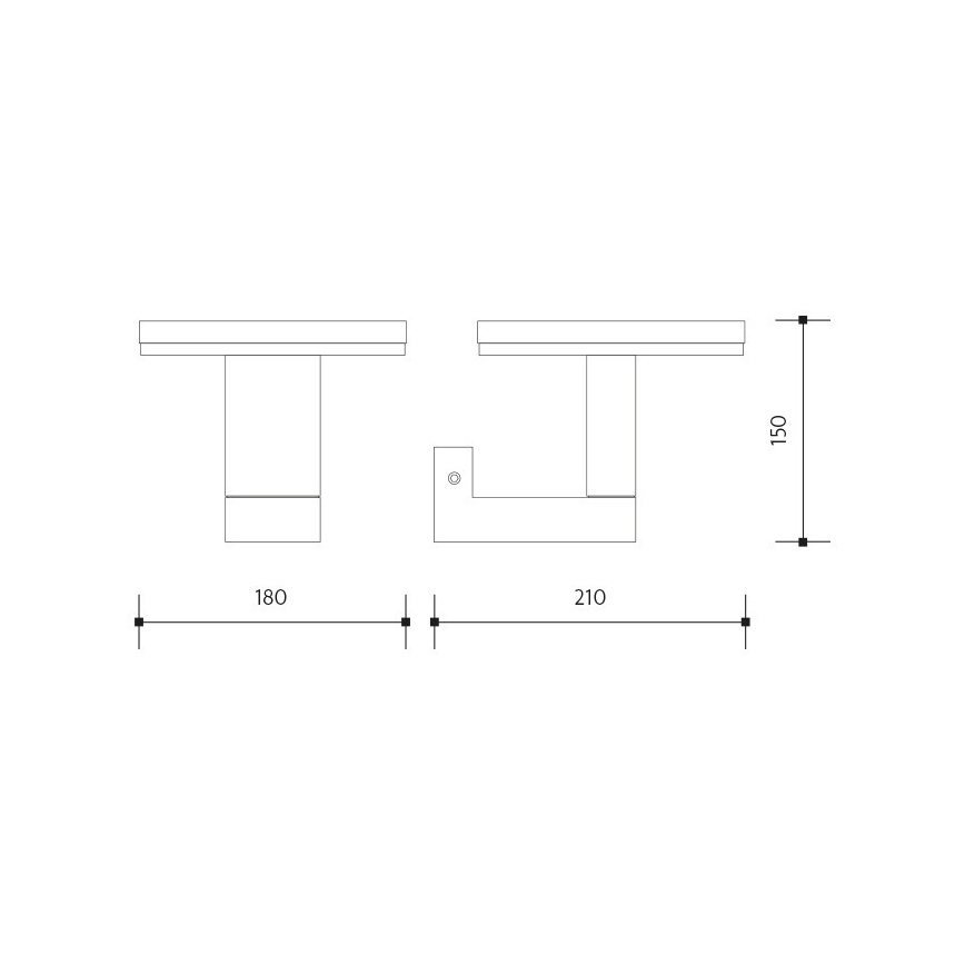 LED Екстериорен аплик BARI LED/10W/230V 4000K IP54 антрацит