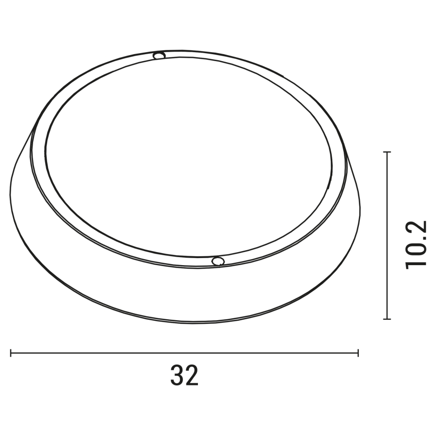 LED Екстериорен аплик BULKHEAD LED/30W/230V 4000K IP54 черен