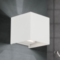 LED Екстериорен аплик CUBE 2xLED/3W/230V IP54 бял