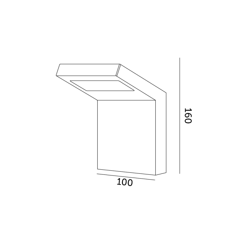 LED Екстериорен аплик INDUO K LED/10W/230V 4000K IP54