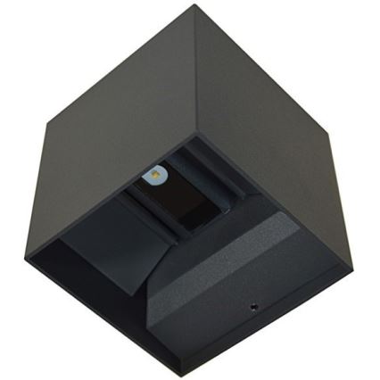 LED Екстериорен аплик KREON 2xLED/3W/230V IP54 3000K черен