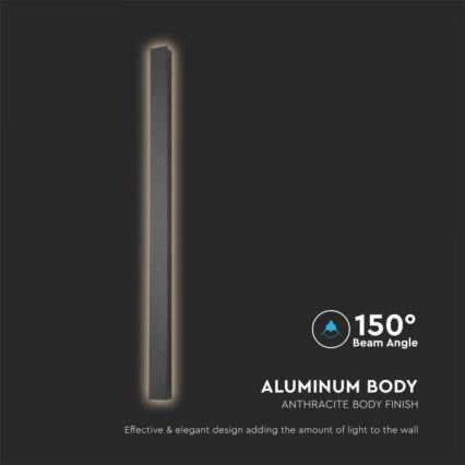 LED Екстериорен аплик LED/10W/230V 3000K IP65 антрацит