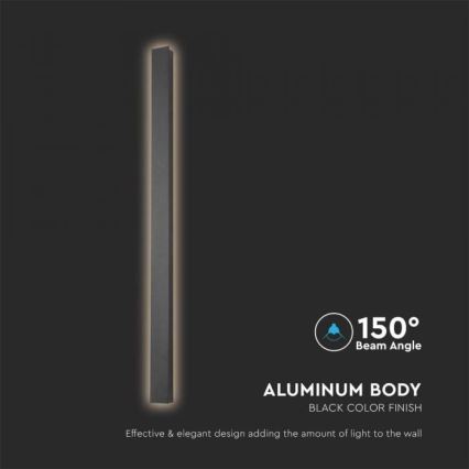 LED Екстериорен аплик LED/10W/230V 4000K IP65 черен