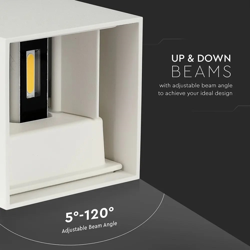 LED Екстериорен аплик LED/11W/230V 3000K IP65 бял