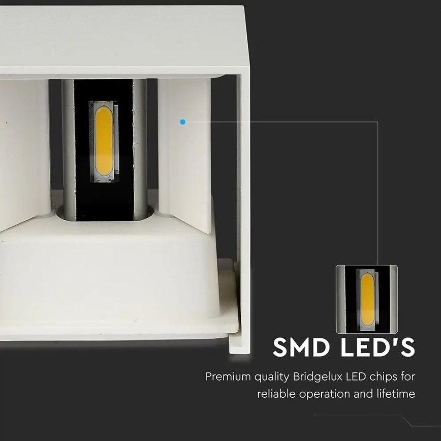 LED Екстериорен аплик LED/11W/230V 3000K IP65 бял