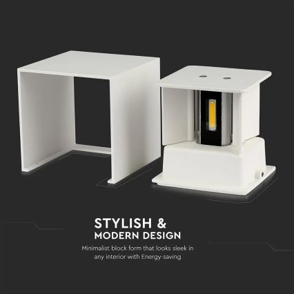LED Екстериорен аплик LED/11W/230V 3000K IP65 бял