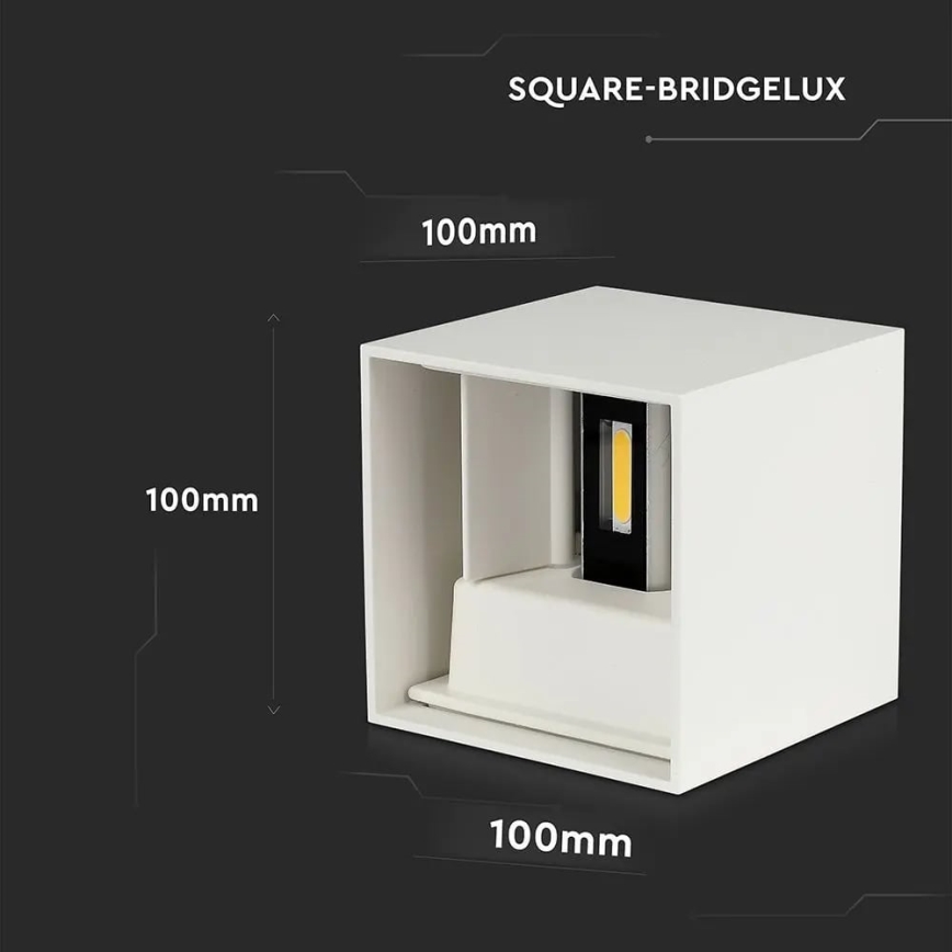 LED Екстериорен аплик LED/11W/230V 3000K IP65 бял