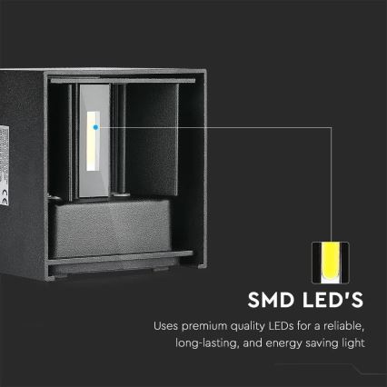 LED Екстериорен аплик LED/11W/230V 3000K IP65 черен