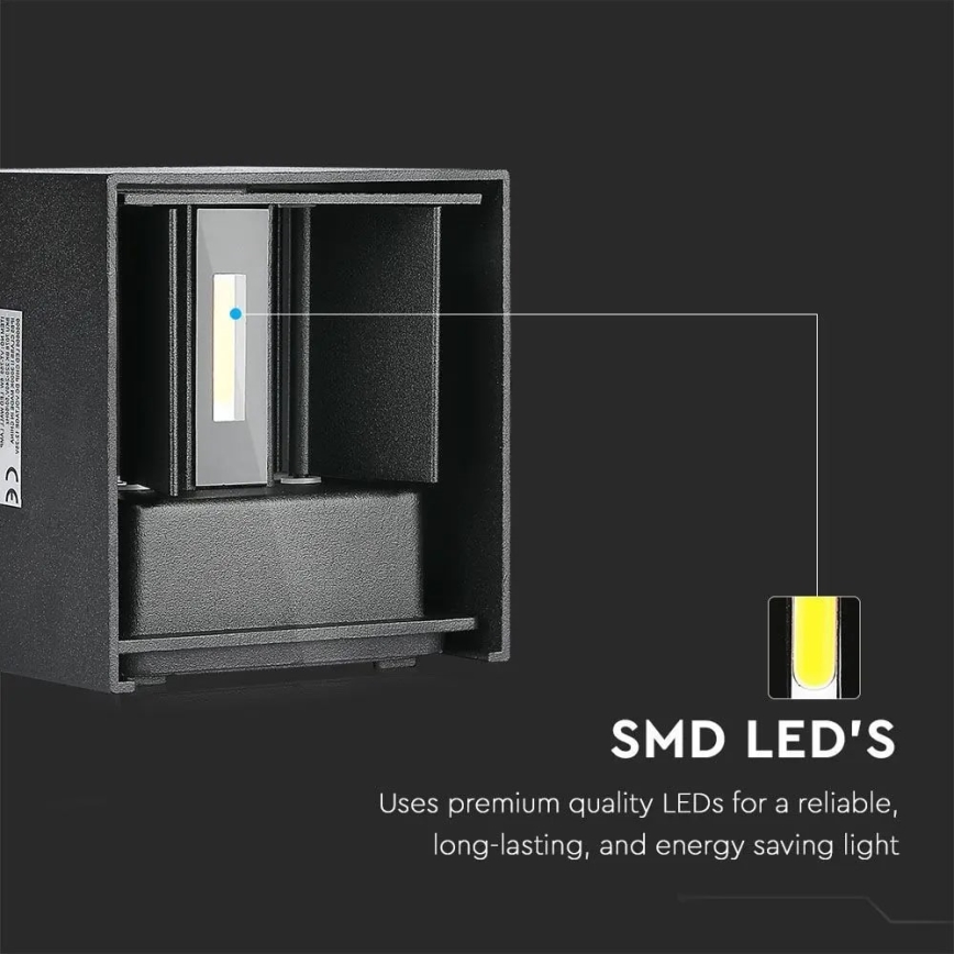 LED Екстериорен аплик LED/11W/230V 3000K IP65 черен