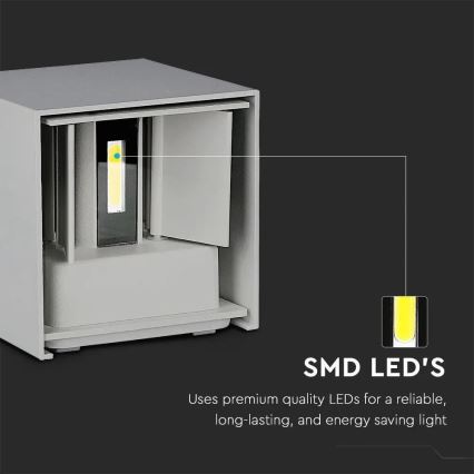 LED Екстериорен аплик LED/11W/230V 3000K IP65 сив
